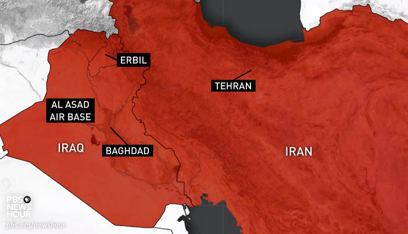 Iran missile attack on US bases.