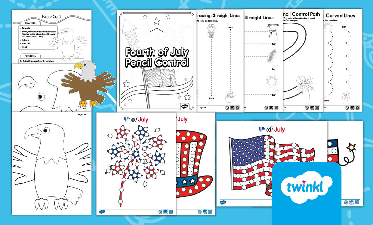 Fourth July Activity pack for PK-K