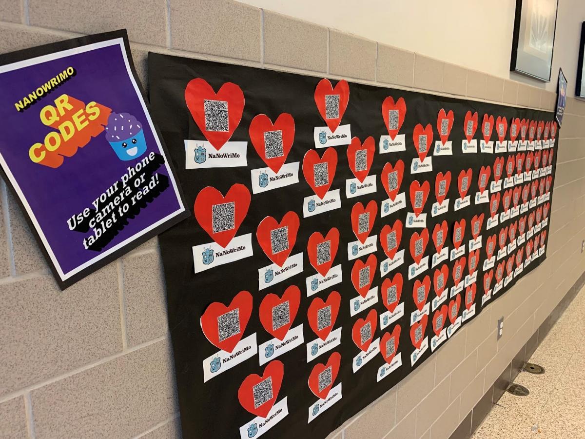 teaching methods: a QR code display in a classroom